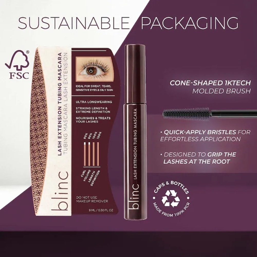 Blinc Lash Extension Tubing Mascara | NEW | 9mL 0.30oz - Picture 5 of 16